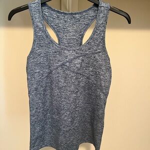 Oiselle Lux Heather BlueTank Top